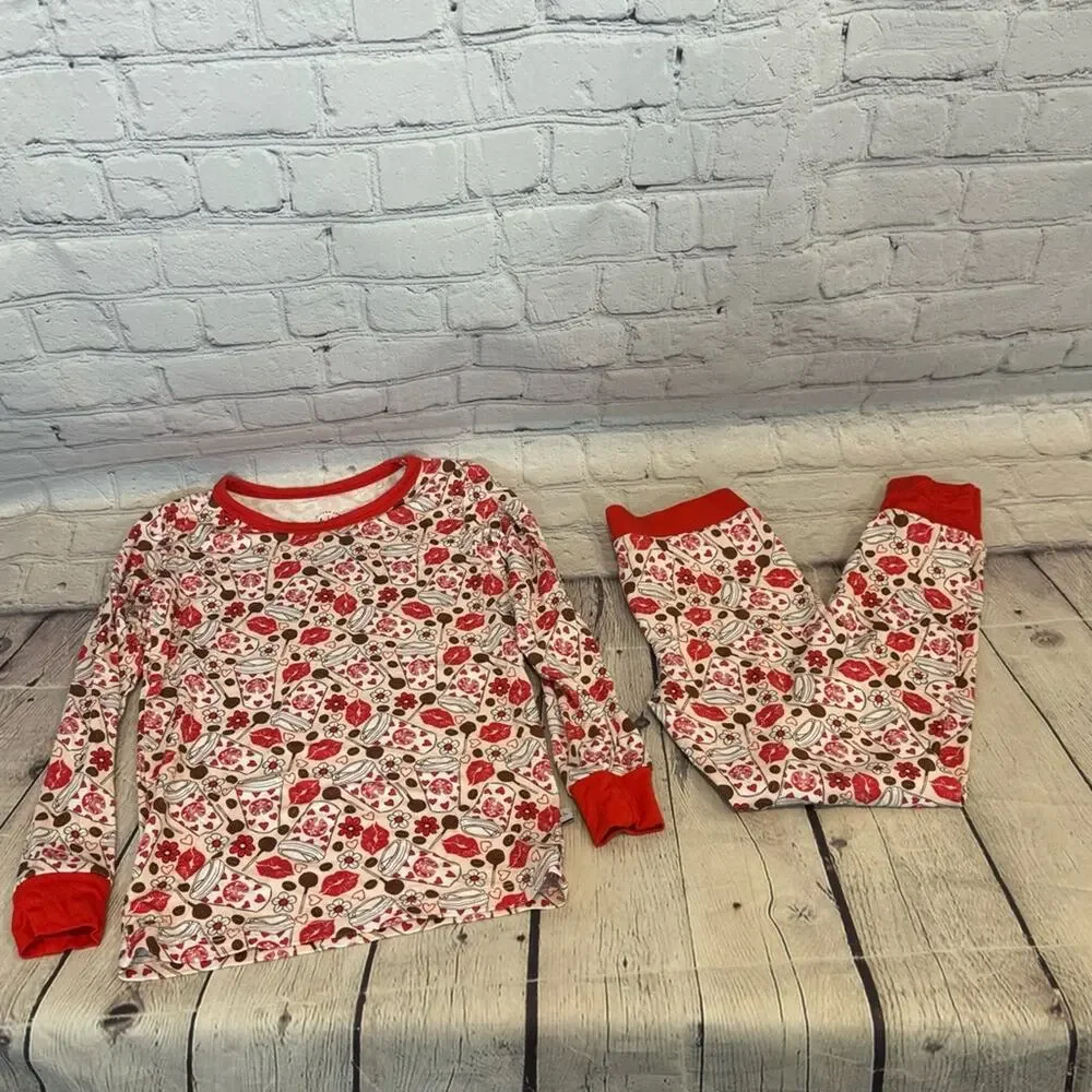Lullaby Land Bamboo Valentines Starbucks Bamboo Pajama Set